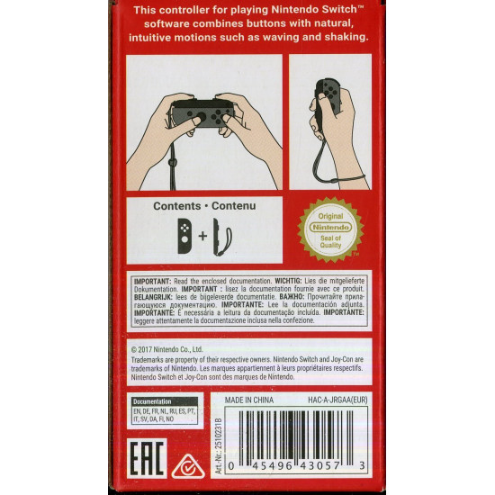 Nintendo Switch Joy-Con Controller Right - Grey Nintendo Switch Joy-Con Controller Right - Grey