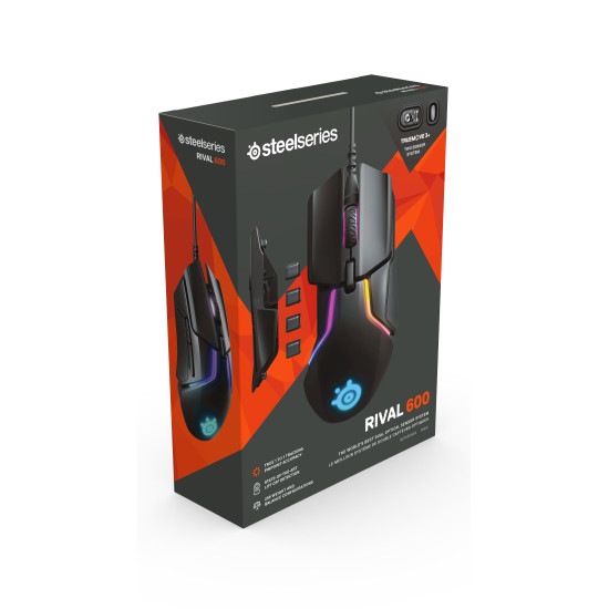 SteelSeries Rival 600 - Wired Gaming Mouse - Black SteelSeries Rival 600 - Wired Gaming Mouse - Black