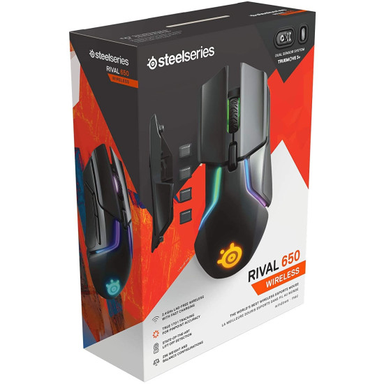 SteelSeries Rival 650 - Quantum Wireless Gaming Mouse - Black SteelSeries Rival 650 - Quantum Wireless Gaming Mouse - Black