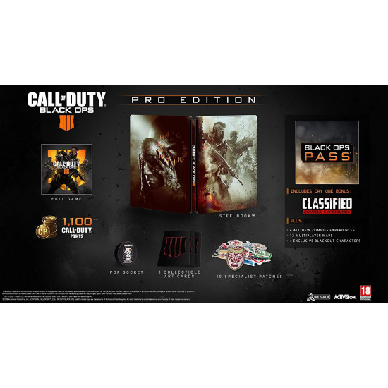 Call of Duty: Black Ops 4 - Pro Edition - PlayStation 4 Call of Duty: Black Ops 4 - Pro Edition - PlayStation 4
