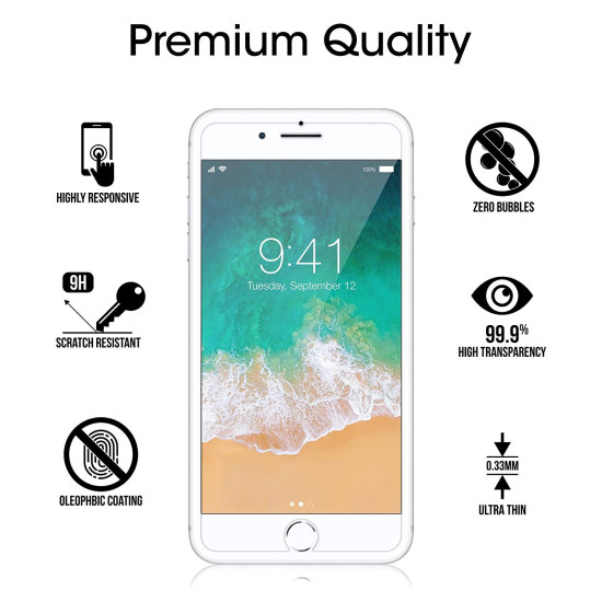 amFilm Glass Screen Protector for iPhone 8 Plus, 7 Plus, 6S Plus, 6 Plus (5.5") (2 Pack) Tempered Glass Screen Protector amFilm Glass Screen Protector for iPhone 8 Plus, 7 Plus, 6S Plus, 6 Plus (5.5") (2 Pack) Tempered Glass Screen Protector